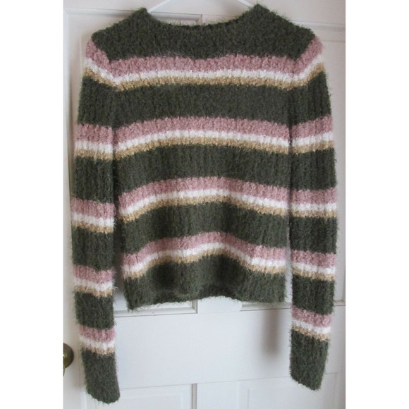 Freshman 1996 Womens Juniors Multicolor Soft Long Sleeve Pullover Sweater Size L - Picture 1 of 6